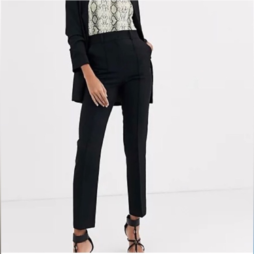 ASOS Pants Size 28 Classic Vertical Stripe Pocket Career Professional